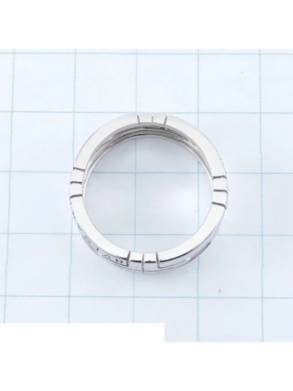 Bvlgari Parentesi Ring White Gold 18K Open Work 59